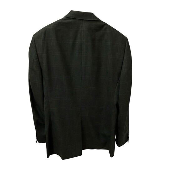 Jos A Bank Blazer Mens 43L Gray Plaid Wool Sport Coat - Picture 3 of 12